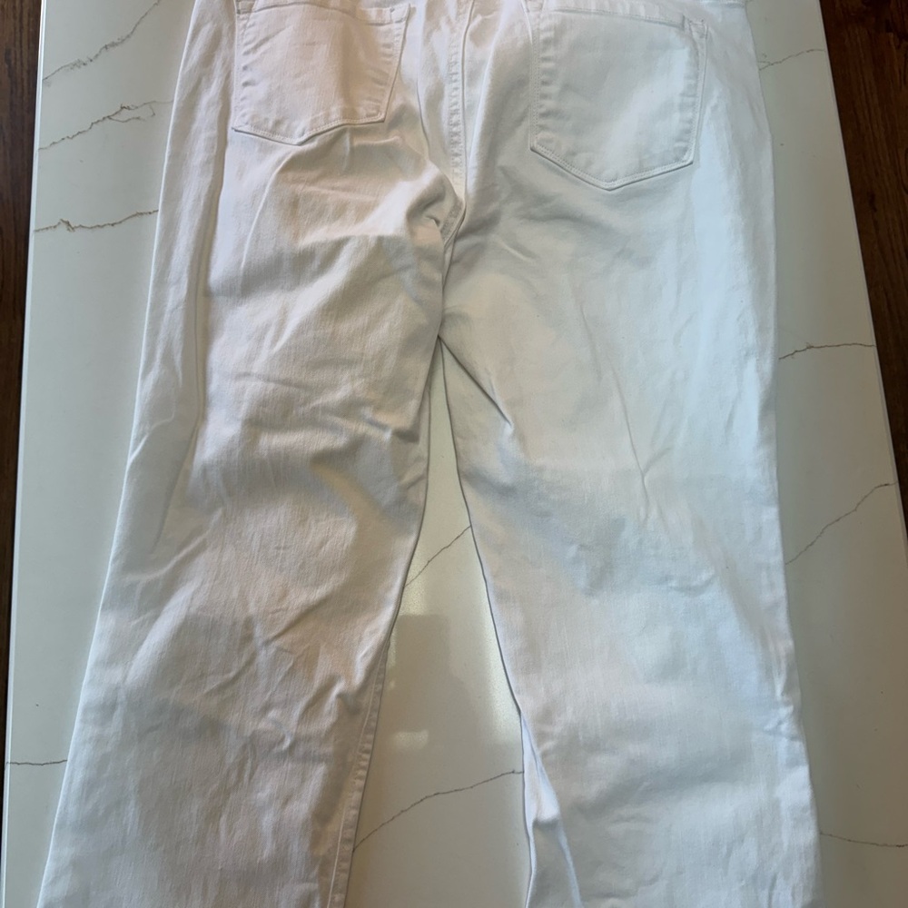 LOFT Women's Straight Leg Jeans - White
